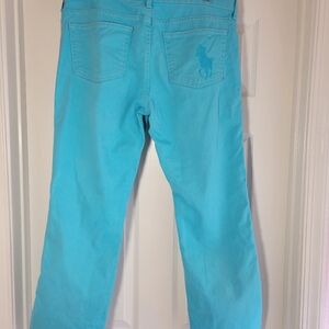 Ralph lauren black label blue green jeans size‎ 31 large polo player prep…